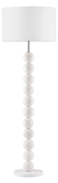 Nova Luce Bílá stojací lampa Chamois 155 cm