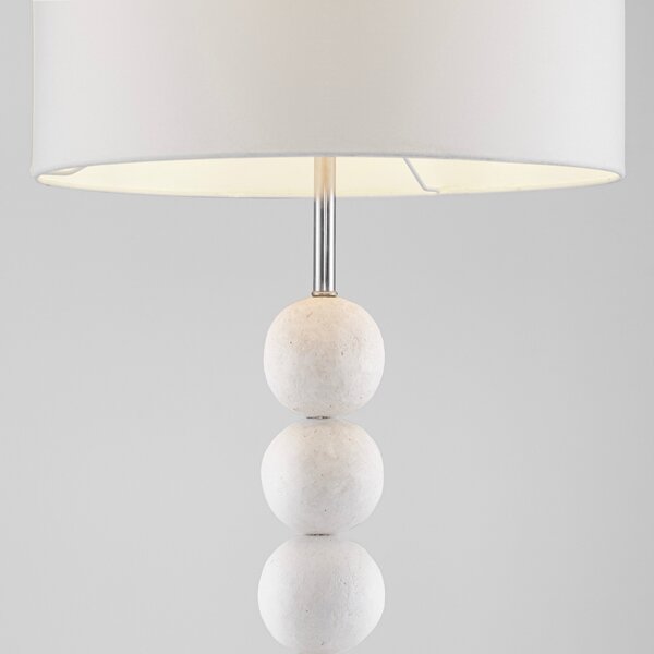 Nova Luce Bílá stojací lampa Chamois 155 cm