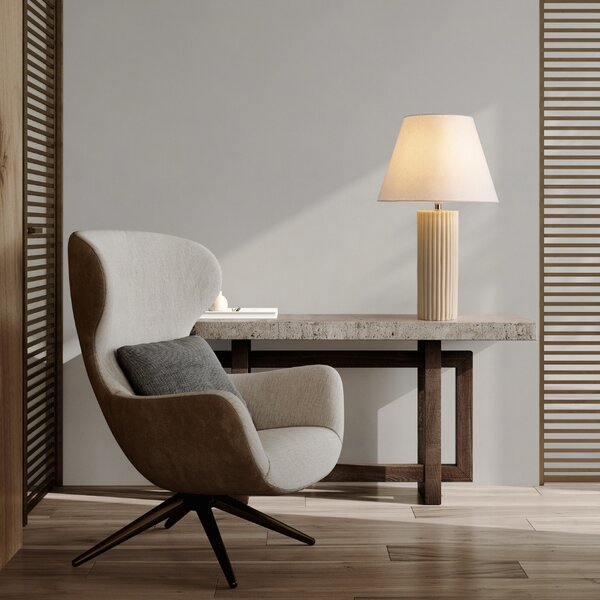 Nova Luce Béžová stolní lampa Bacco