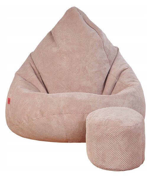 SUPPLIES DOT RELAX sedací pytel z plyšoviny - růžová barva
