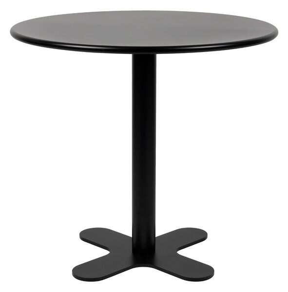 White Label Černý zahradní bistro stolek SANJAY 80 cm