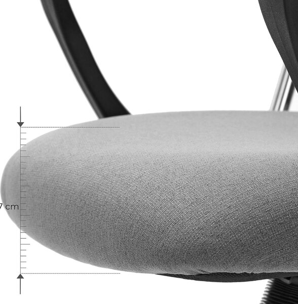 SONGMICS Kancelářská židle Swivels šedá