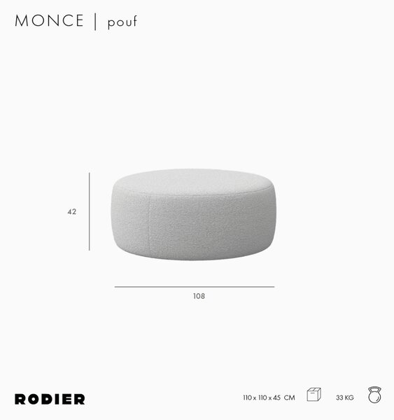 -25 % Dny MOMENTI– Rodier Béžová bouclé podnožka Monce 108 cm