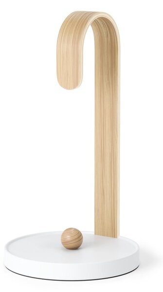 Bílý dřevěný stojan na papírové utěrky ø 17 cm Bellwood – Umbra