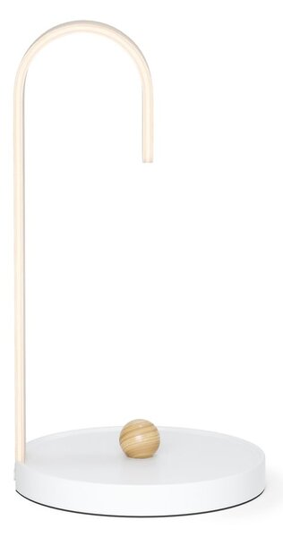 Bílý dřevěný stojan na papírové utěrky ø 17 cm Bellwood – Umbra