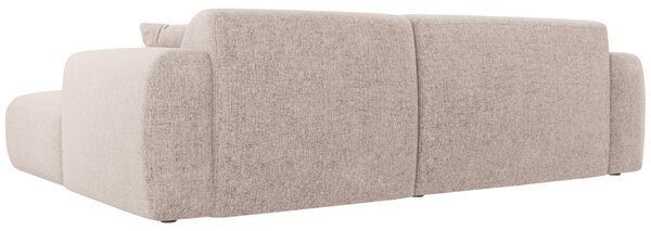 Cosmopolitan Design Béžová rohová pohovka Nolio 235 cm, levá