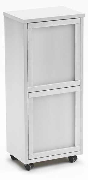 ARREDAMENTI ITALIA Dřevěný odpadkový koš Madera 2 cod. 872 Barva: Bílá