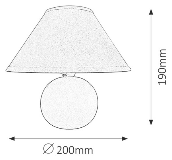Rabalux stolní lampa Ariel E14 1x MAX 40W matná bílá 4901