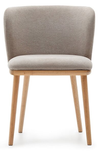 Světle hnědé čalouněné jídelní křeslo Ciselia – Kave Home