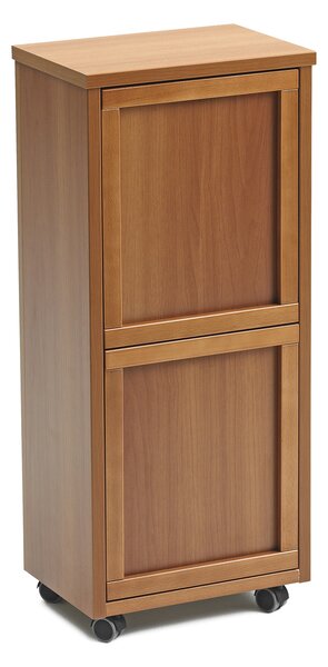ARREDAMENTI ITALIA Dřevěný odpadkový koš Madera 2 cod. 872 Barva: Bílá