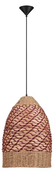 Červené závěsné světlo Nova Luce Mapi 37 cm