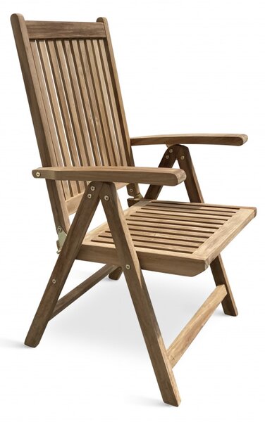 Nábytek Texim Dřevěná skládací a polohovací židle Edy