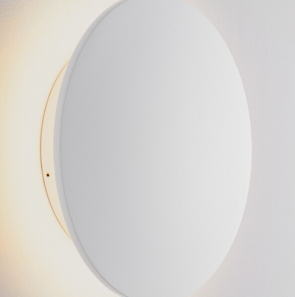 Nova Luce Bílé kovové venkovní nástěnné LED světlo Cooper 30 cm