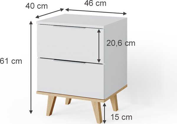 Kredenc Vicco Nautica Bílá 40 x 61 cm, Model 35105