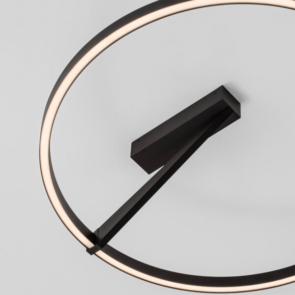 Nova Luce Černé kovové stropní LED světlo Tilia 60 cm