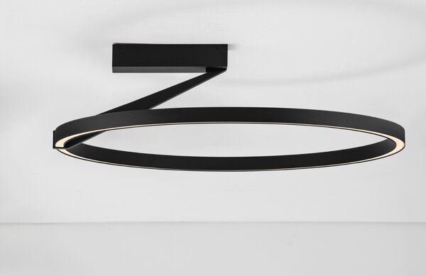 Nova Luce Černé kovové stropní LED světlo Tilia 60 cm