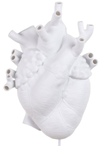 -25 % Dny MOMENTI– Seletti Bílé porcelánové nástěnné světlo Heart