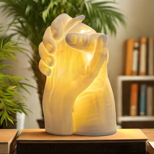 Seletti Bílá porcelánová stolní lampa With Me