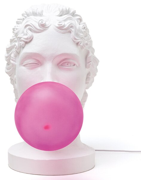-25 % Dny MOMENTI– Seletti Bílo-růžová stolní LED lampa Grace