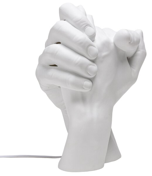 Seletti Bílá porcelánová stolní lampa With Me