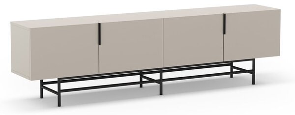 Krémový TV stolek 200x54,5 cm Eldia – Marckeric