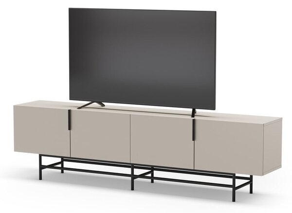 Krémový TV stolek 200x54,5 cm Eldia – Marckeric
