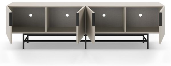 Krémový TV stolek 200x54,5 cm Eldia – Marckeric