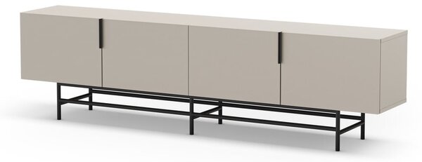 Krémový TV stolek 200x54,5 cm Eldia – Marckeric