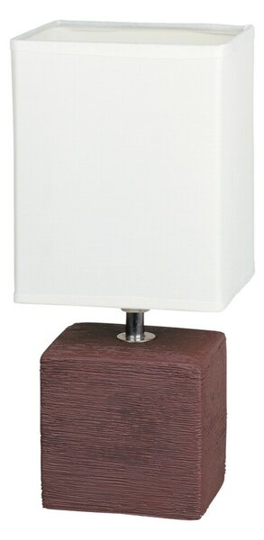 Rabalux stolní lampa Orlando E14 1x MAX 40W hnědočerná, textura dřeva 4928
