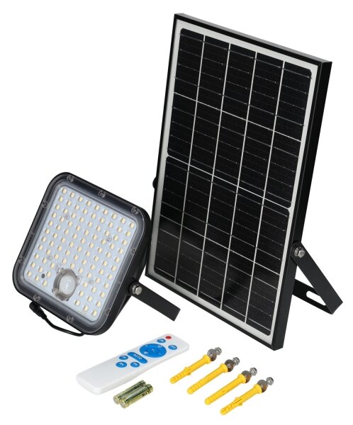 Venkovní solární reflektor se senzorem LED/30W/6,4V 4000K IP65 + DO