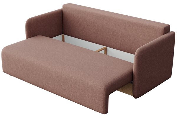 -25 % Dny MOMENTI– Rodier Růžová rozkládací pohovka Chaum 220 cm