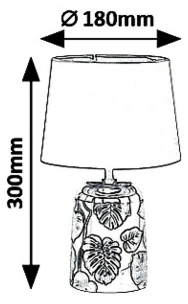 Rabalux stolní lampa Sonal E14 1x MAX 40W černá 4549