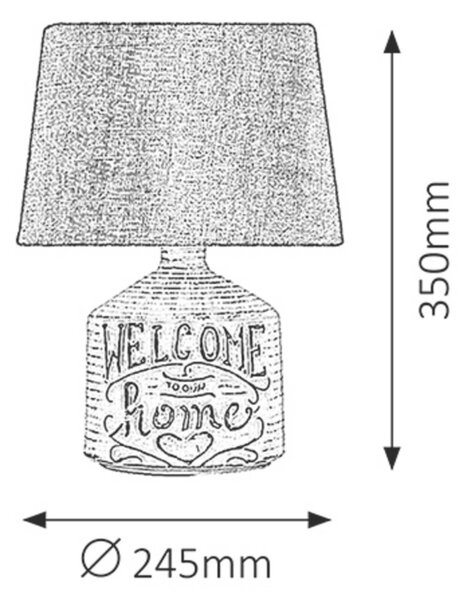 Rabalux stolní lampa Petra E14 1x MAX 40W béžová 4386