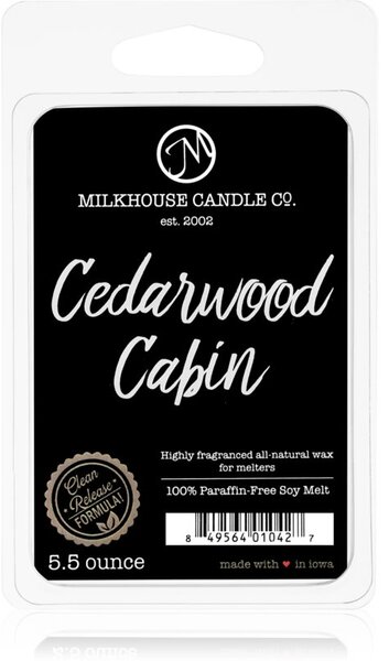 Milkhouse Candle Co. Creamery Cedarwood Cabin vosk do aromalampy 155 g