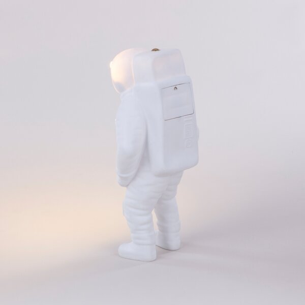 Seletti Bílá stolní LED lampa Cosmic Flashing Starman
