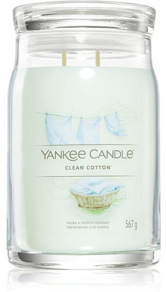 Yankee Candle Clean Cotton vonná svíčka Signature 567 g