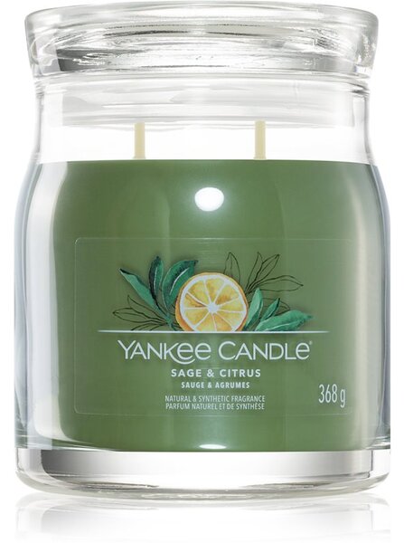 Yankee Candle Sage & Citrus vonná svíčka Signature Signature 368 g
