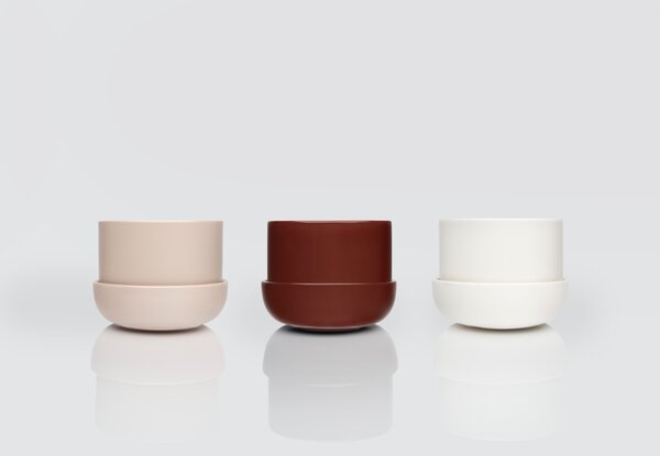 Květináč Nappula iittala s podmiskou hnědý *