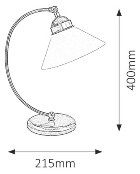 Rabalux stolní lampa Marian E27 1x MAX 60W bronzová 2702