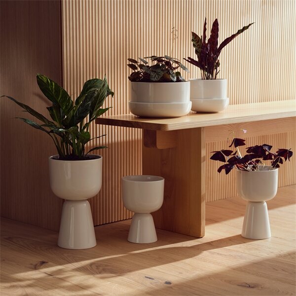 Květináč Nappula iittala vysoký světle šedý