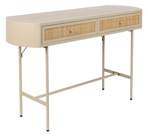 Béžový konzolový stolek 40x120 cm Amaya – White Label