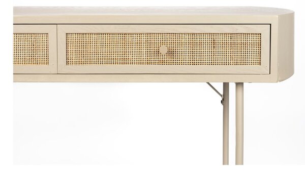 Béžový konzolový stolek 40x120 cm Amaya – White Label