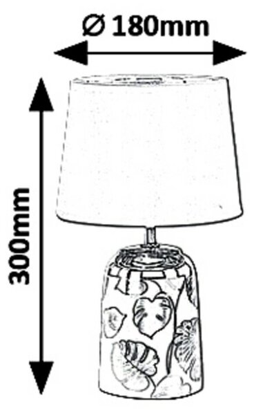 Rabalux stolní lampa Sonal E14 1x MAX 40W bílá 4548