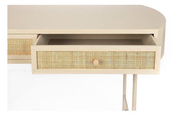 Béžový konzolový stolek 40x120 cm Amaya – White Label