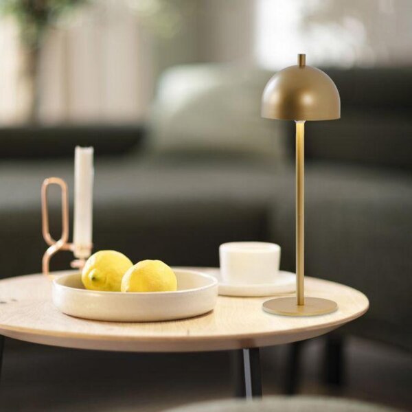 JUST LIGHT Kolekce Schöner Wohnen LED stolní lampa Bellies zlatá barva 3000K