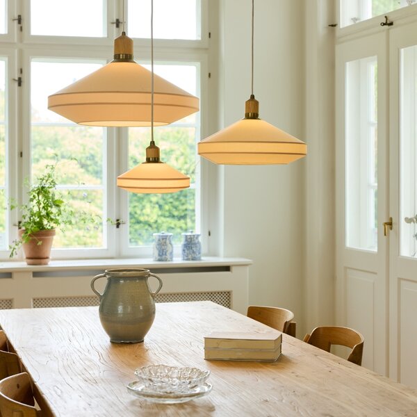 Halo Design Krémově bílé závěsné světlo Paris Soft 24 cm