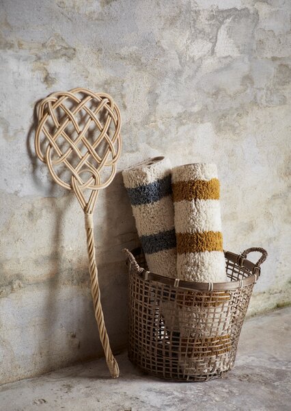 Koupelnová předložka Tufted Mustard Stripe 50 × 80 cm