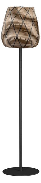 PR Home lampa na terasu Agnar Lollo, šedá, ratanový vzhled, 154 cm