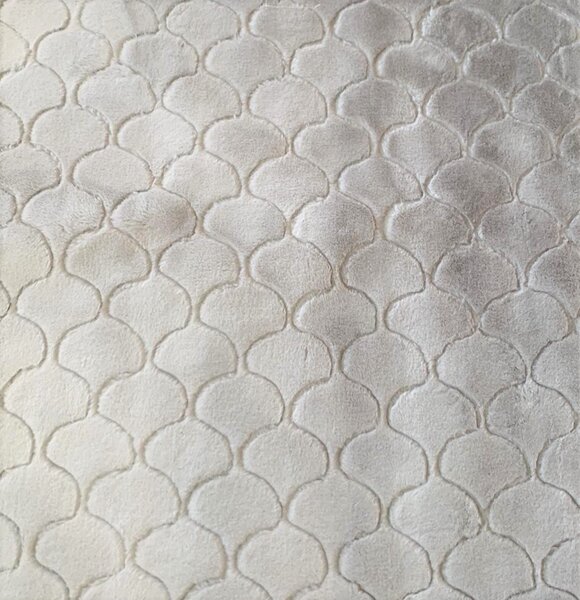 Kusový koberec OSLO TX vzorovaný - světle šedý - imitace králičí kožešiny - 140x180 cm