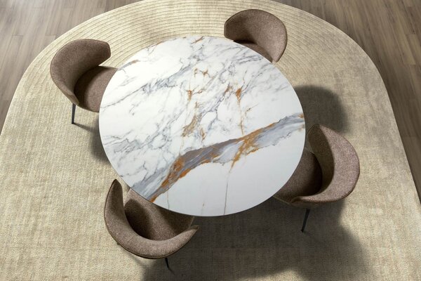-25 % Dny MOMENTI– Angel Cerdá Bílý porcelánový jídelní stůl No. 1182, Ø 140 cm